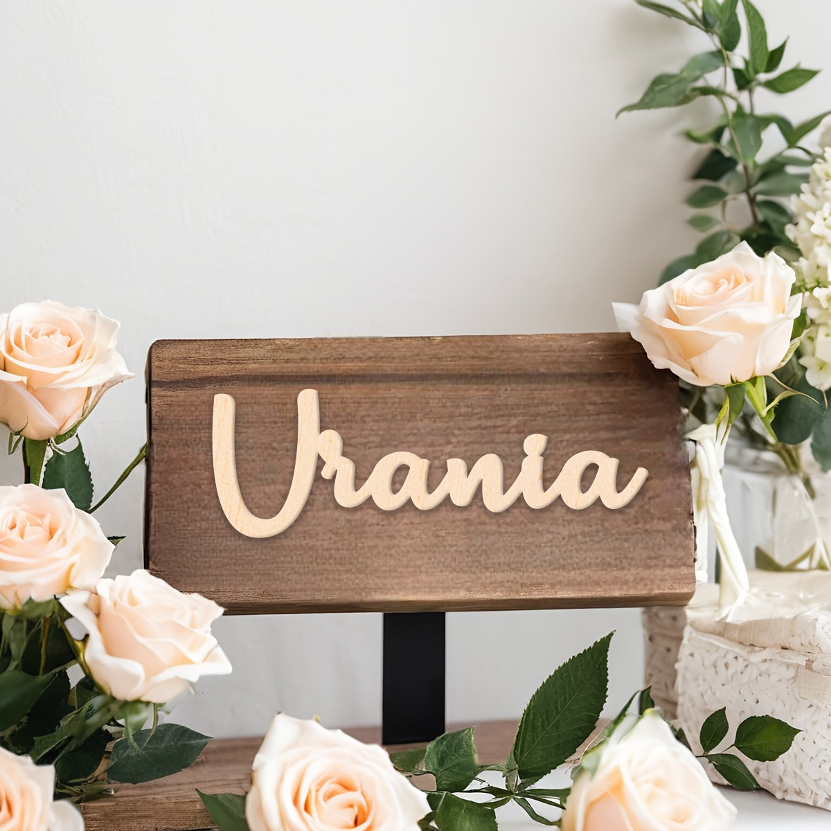 Wedding Shop - Modern minimalist custom solid wood name