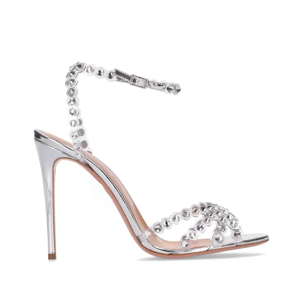 Wedding Shop - Socialite Plus Size Silver Heels Jelly