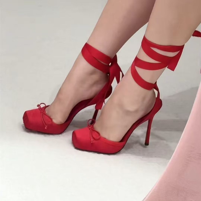 Red High-heeled Shoes, Women's - Wedding Shop review and price