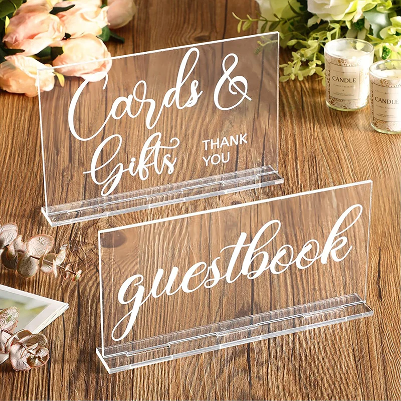 YOMDID 2pcs Rustic Acrylic Wed - Wedding Ceremony Supply review and price