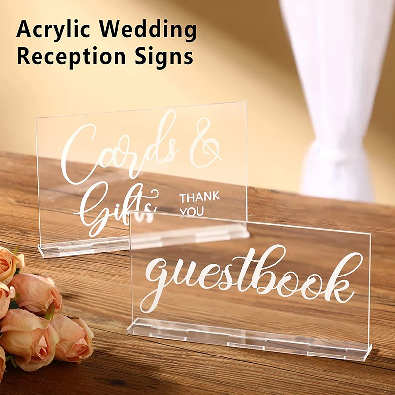 YOMDID 2pcs Rustic Acrylic Wed - Wedding Ceremony Supply review and price