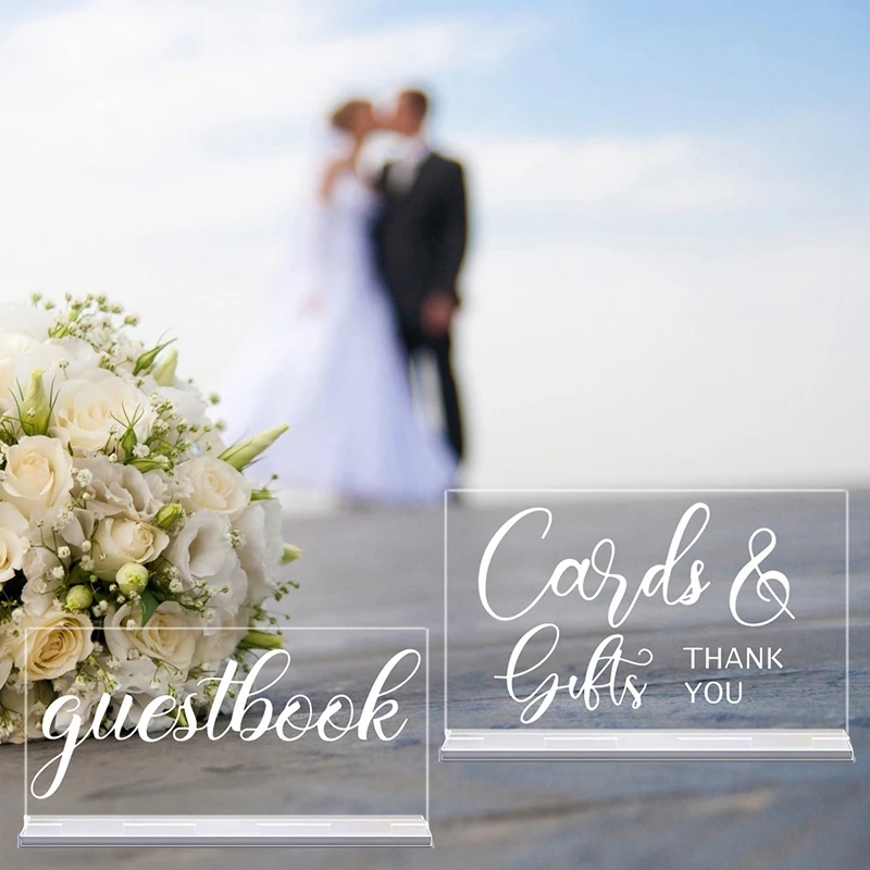 YOMDID 2pcs Rustic Acrylic Wed - Wedding Ceremony Supply review and price