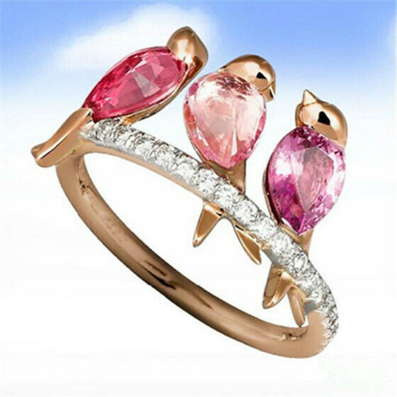 Pink Zircon Cute Bird Women Si - Wedding Qq review and price
