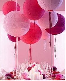Blue Color China Paper Lantern - Wedding Event Supply review and price