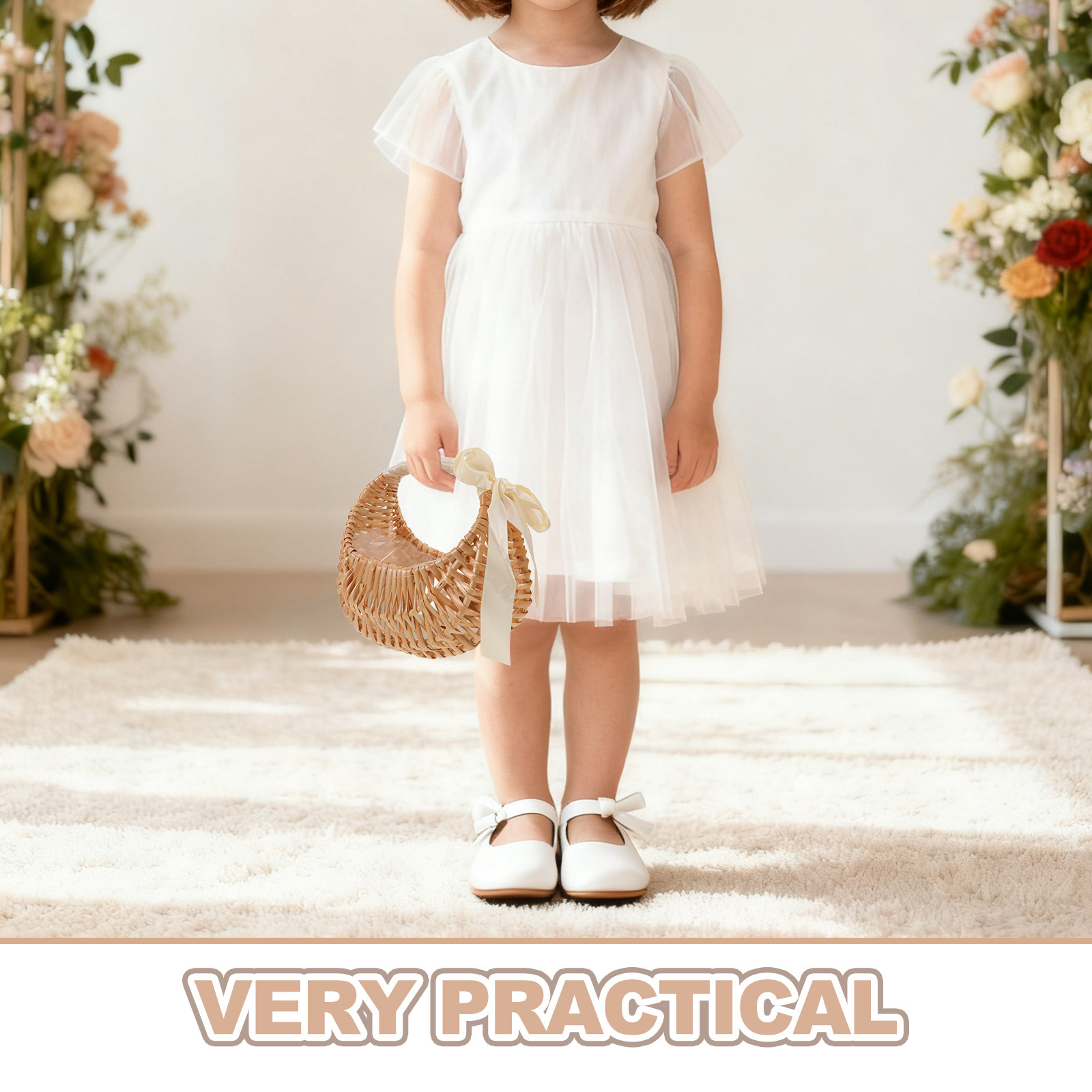 Flower Girl Basket Handmade Wo - Wedding Ceremony Supply review and price