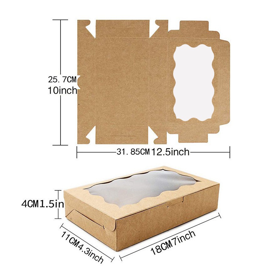 10/30/50Pcs Kraft Paper Cake C - Wedding Event Supply review and price