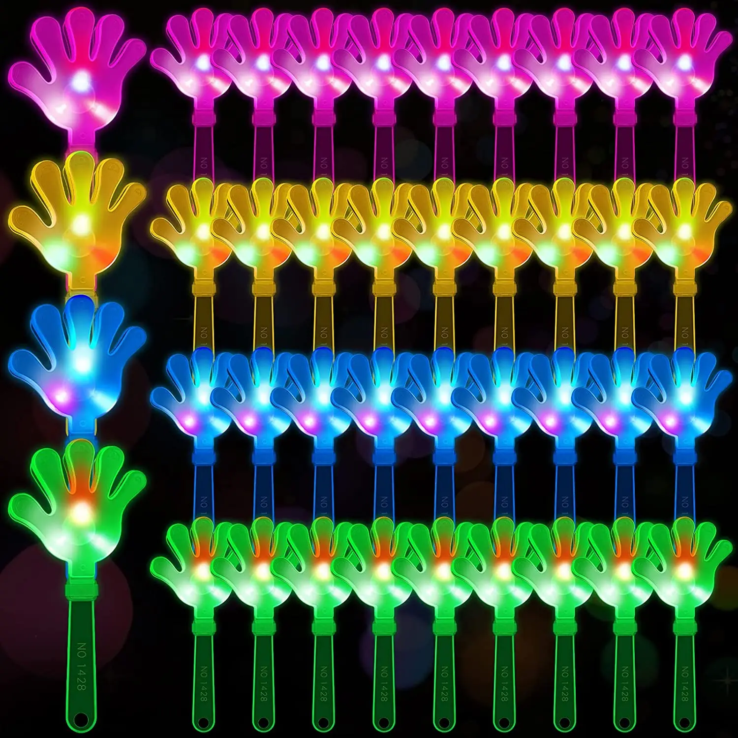 12pcs Hand Clappers Light up L - Wedding Event Supply review and price