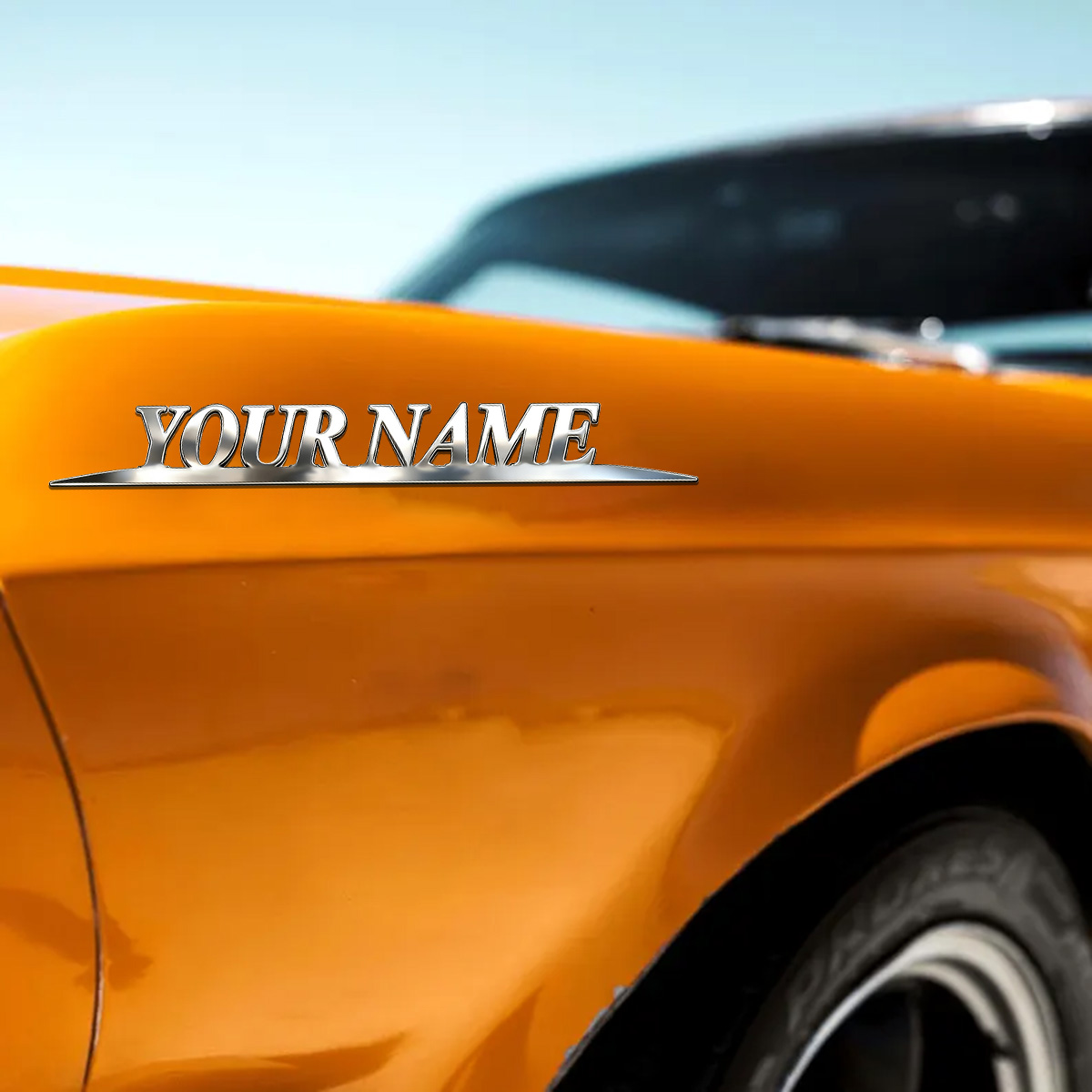 Metal Trendy YOUR NAME Sticker - Wedding Shop review and price