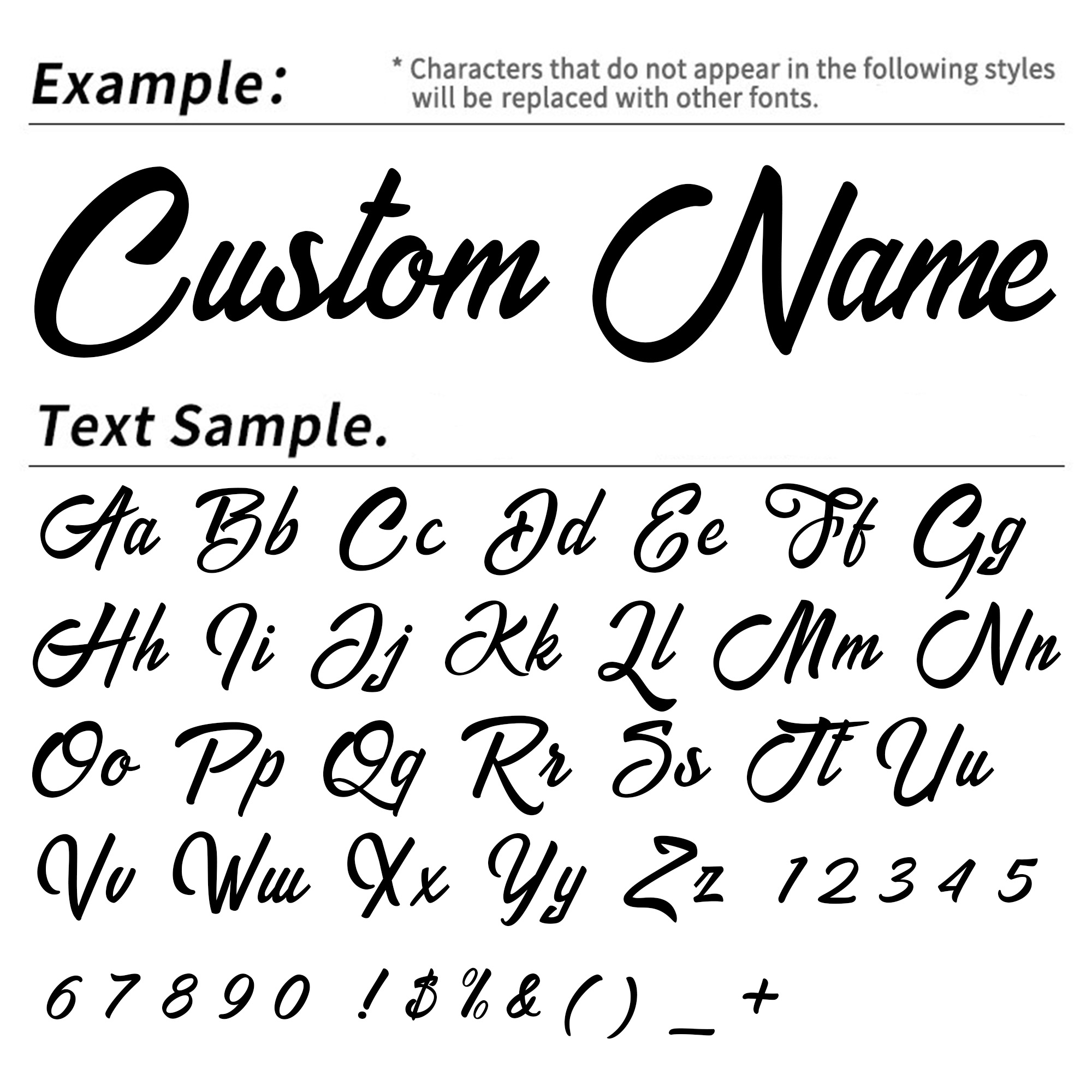 2PCS Custom Cursive Name Vinyl - Wedding Shop review and price