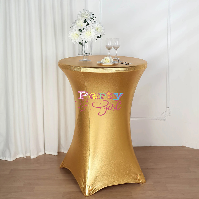 Hot Sale Metallic Spandex Tabl - Wedding Qq review and price