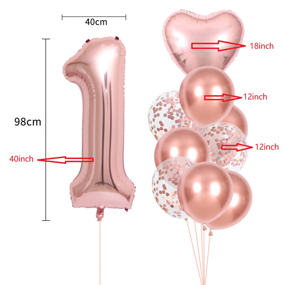 40 Inch 0-9 Rose Gold Number B - Wedding Ceremony Supply review and price