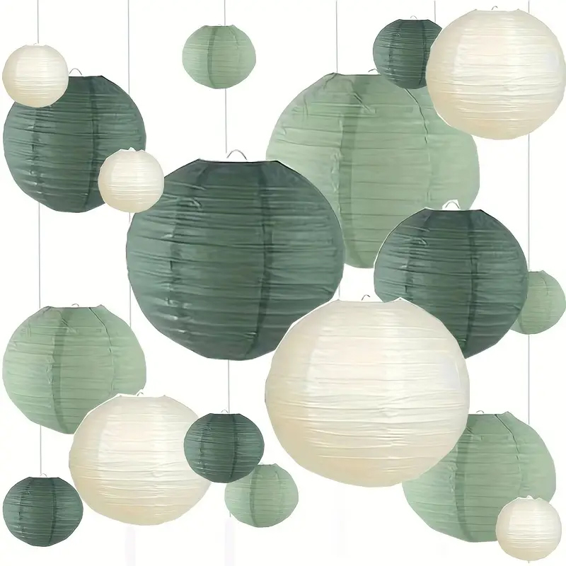 3Pcs Round Hanging Sage Green  - Wedding Event Supply review and price