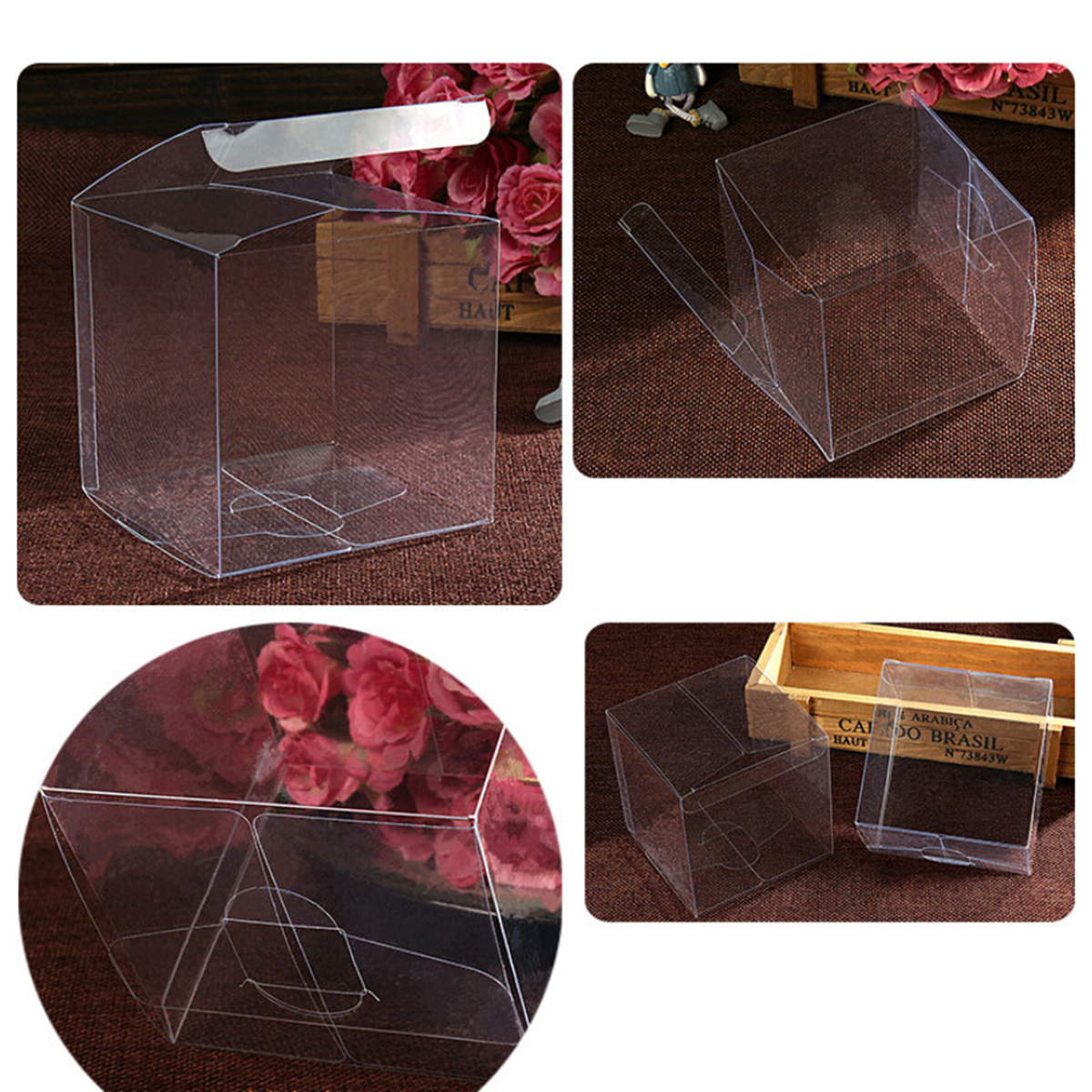 50pcs Clear PVC Plastic Boxes  - Wedding Event Supply review and price
