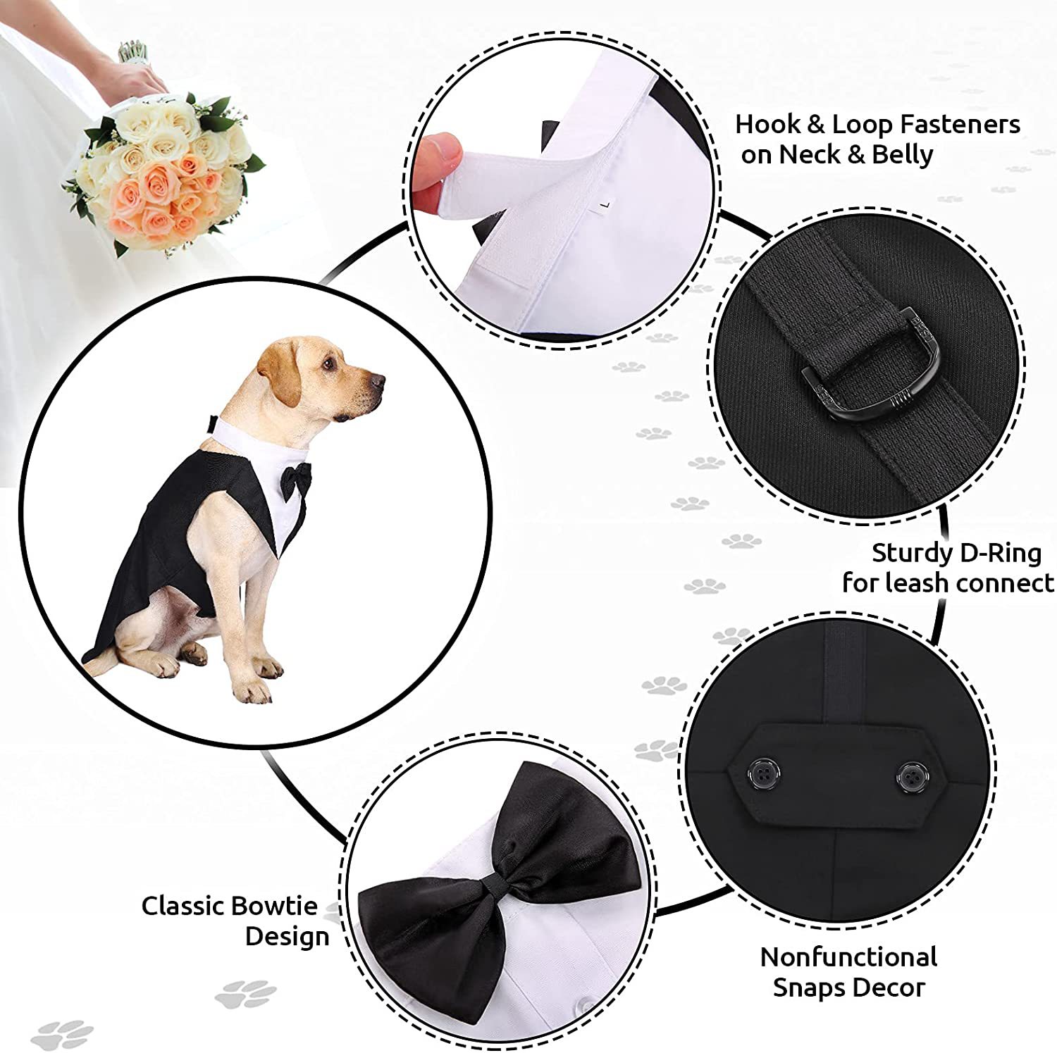 Pet Dog Clothes Fashion Party  - Suitsupply Wedding Tuxedo review and price