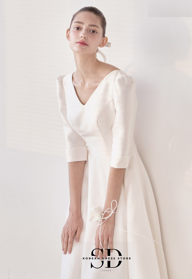 Sondr V-Neck Satin Half Sleeve - Wedding Qq review and price