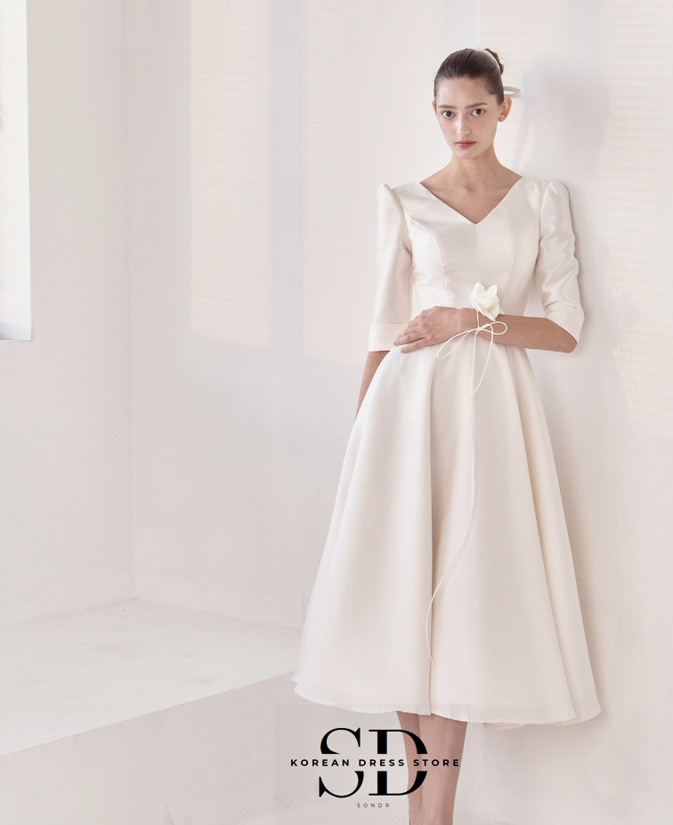 Sondr V-Neck Satin Half Sleeve - Wedding Qq review and price